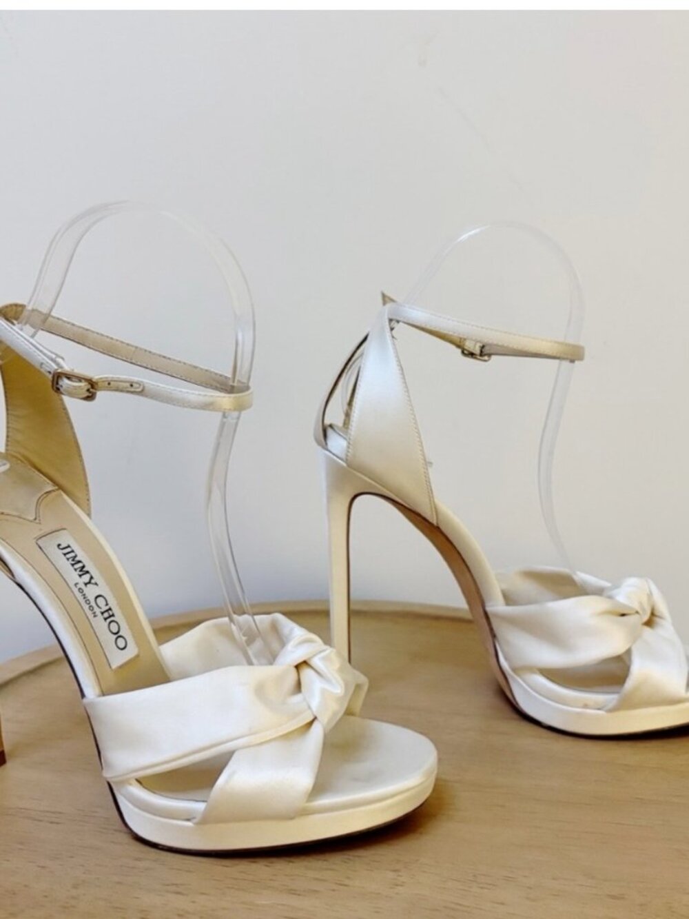 Jimmy Choo Rosie 120 Satin Heels - Picture 6 of 11